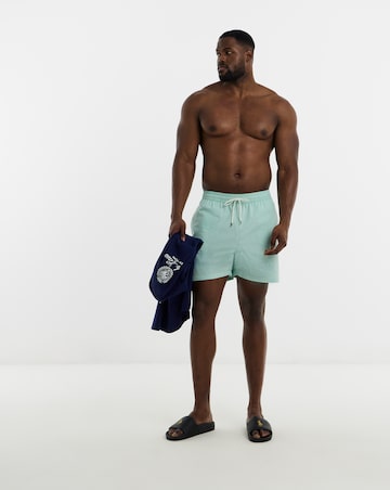 Polo Ralph Lauren Seersucker Swimshort - Green/White