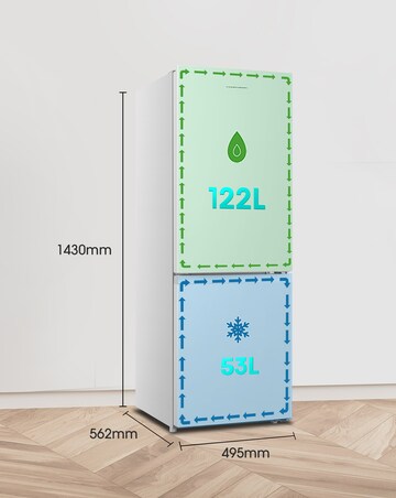 Fridgemaster MC50165E Fridge Freezer - White E Rated