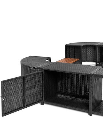 Lay-Z-Spa 188cm Square Rattan Hot Tub Surround