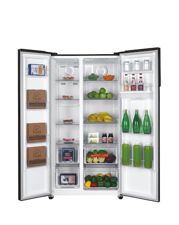 HOOVER HHSBSO-6174BWDK-1 90cm Slim Non Plumbed Water Dispenser Fridge Freezer