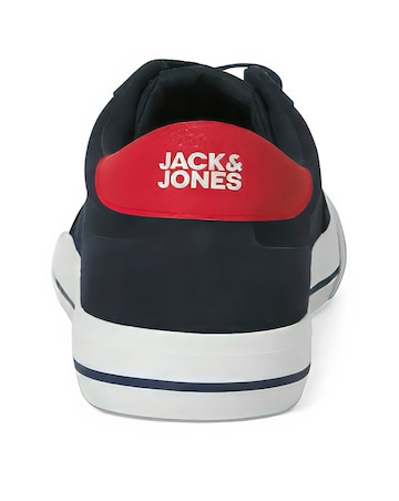 Jack & Jones Rob Canvas Combo Trainer - Navy/Red