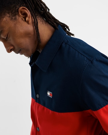 Tommy Jeans Colorblock Overshirt - Navy