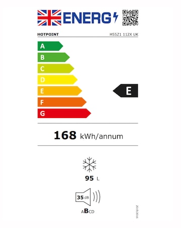 Hotpoint H55Z1 112X UK Under Counter Larder Freezer - Silver