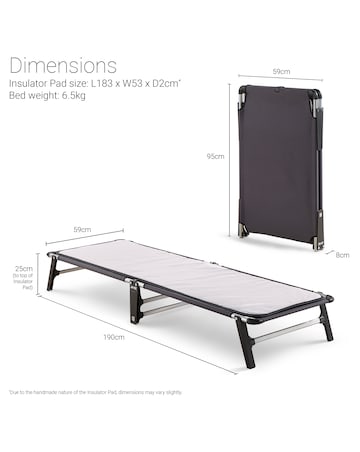 Jay-Be Lite Folding Bed with Mattress - Single