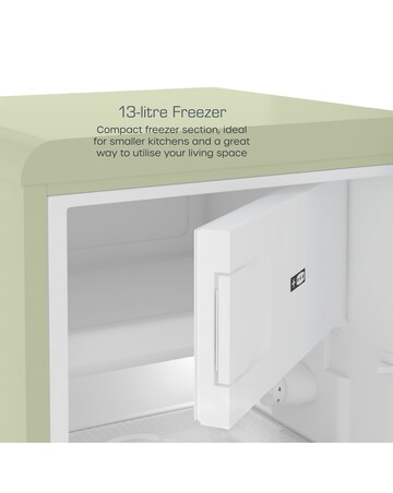 Swan SR11035GNE Retro Under Counter Fridge 90L - Green