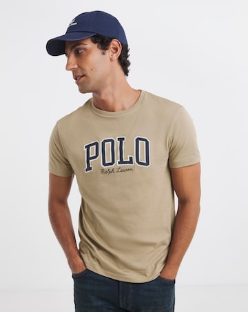Polo Ralph Lauren Short Sleeve Logo T-Shirt - Tan
