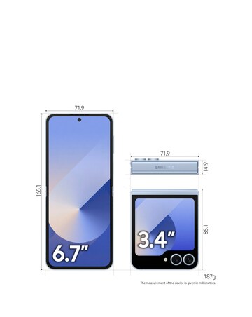 Samsung Galaxy Z Flip6 256GB 5G - Blue - Galaxy AI
