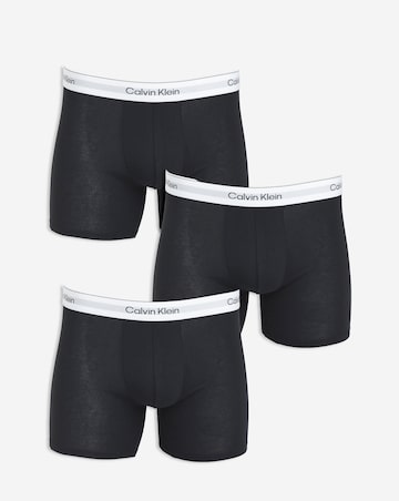 Calvin Klein 3 Pack Icon Stretch Boxer Brief - Black