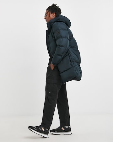 BOSS Long Padded Coat - Dark Blue