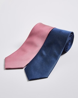 Pack 2 Blue/Pink Ties