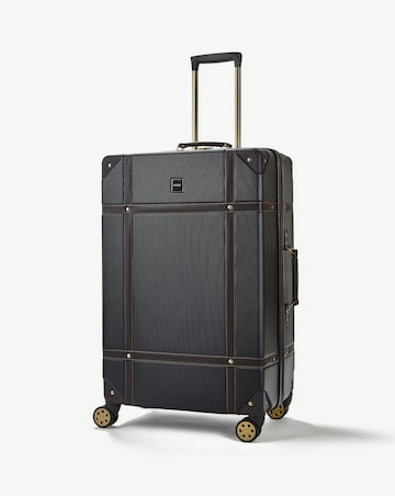 Rock Vintage Large Suitcase - Black