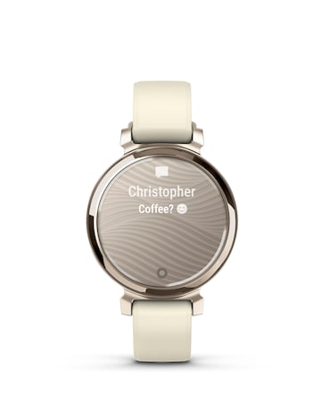 Garmin Lily 2 Smart Watch - Cream Gold with Coconut Silicone Band