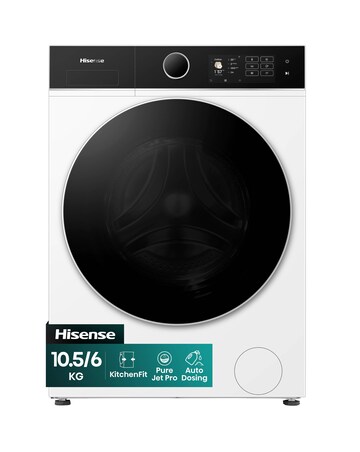 Hisense KitchenFit 5i Series WD5I1045BWQ 10.5kg/6kg Washer Dryer - White