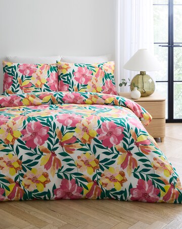 Trina Floral Cotton Blend Duvet Cover Set