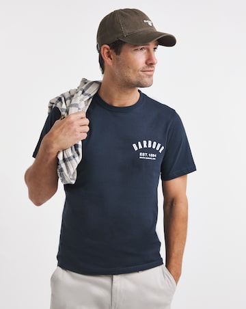 Barbour Short Sleeve Preppy T-Shirt - Navy