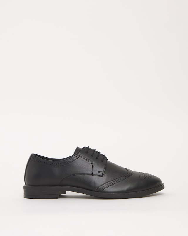 Leather Look Formal Brogue Standard