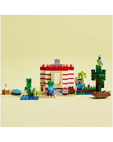 LEGO Minecraft The TNT Jungle House Video Game Collectible Building Toy 21275