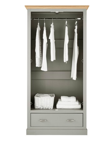 Julipa Ashford 2 Door 1 Drawer Wardrobe