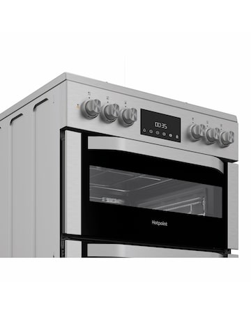Hotpoint HDD6GDC2WX 60cm Dual Fuel Double Cooker with Glass Lid Installation