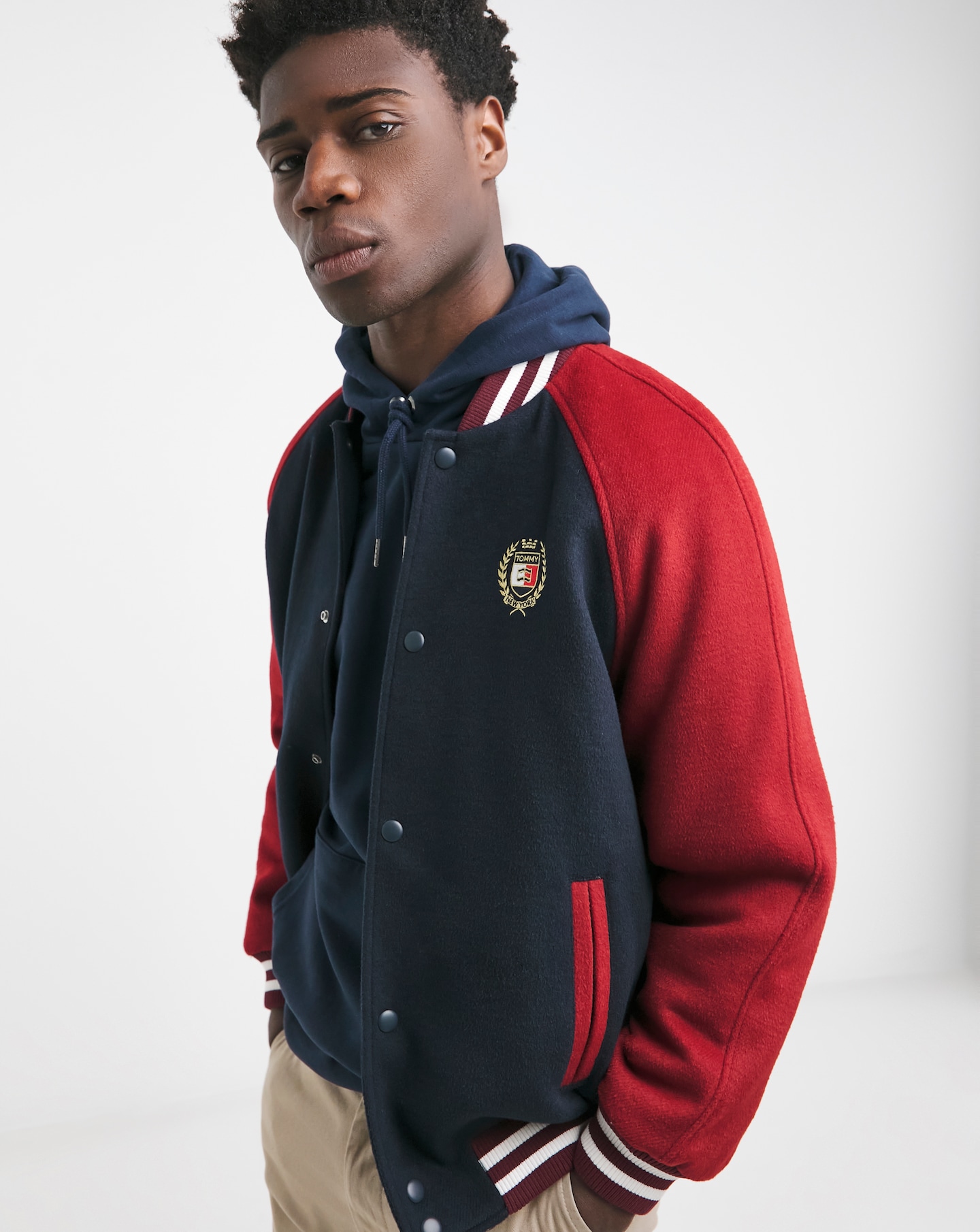 Tommy baseball jacket cheap
