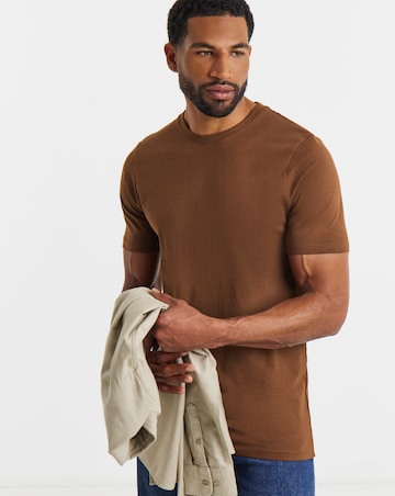 Pure Cotton Crew Neck T-Shirt Long