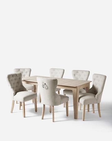 Charlotte Dining Table with 6 Mabel Chairs