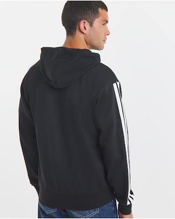 adidas 3 Stripes Full Zip Fleece Hoodie