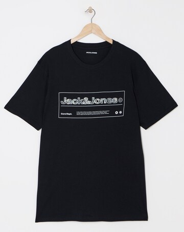 Jack & Jones Alpha Logo T-Shirt - Black