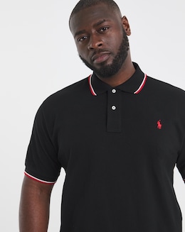 Polo Ralph Lauren Short Sleeve Tipped Polo -Black