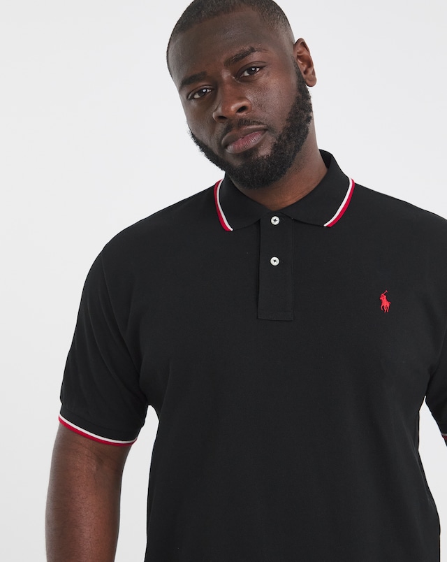 Polo Ralph Lauren Short Sleeve Tipped Polo -Black