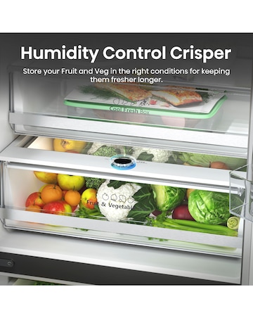 Hisense PureFlat RF632N4AIE1 Total No Frost American Fridge Freezer Silver