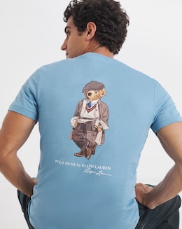 Polo Ralph Lauren Short Sleeve Bear Back Print T-Shirt - Blue