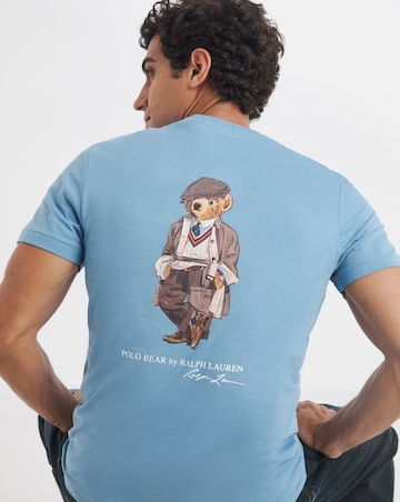 Polo Ralph Lauren Short Sleeve Bear Back Print T-Shirt - Blue