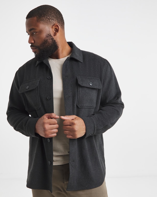 Jack & Jones Bradley Ollie Overshirt - Black