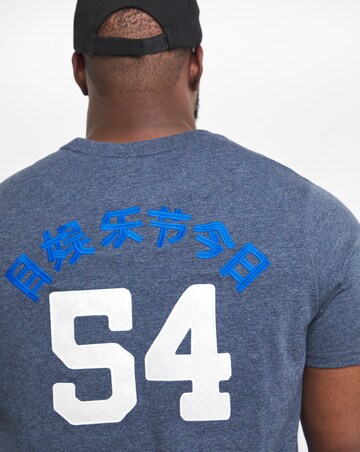 Superdry Navy Short Sleeve Vintage Logo Interest T-Shirt