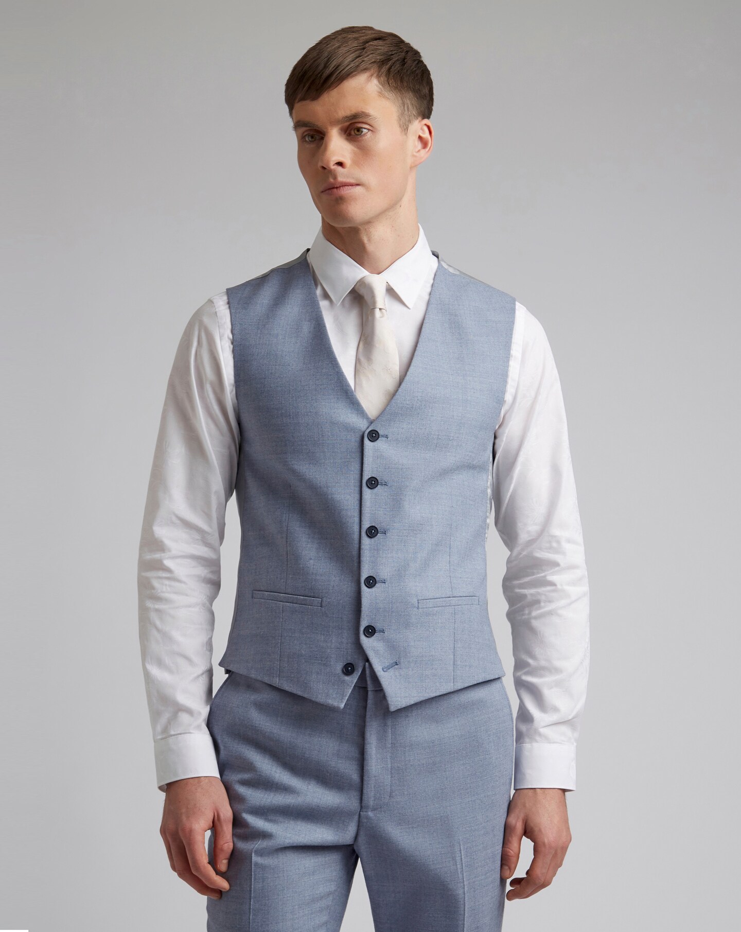 Ted Baker Slim Fit Soft Brushed Flannel Waistcoat Jacamo