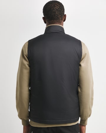 Snowdonia Black Showerproof Wadded Gilet