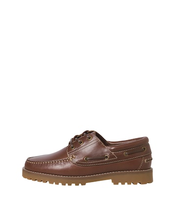 Jack & Jones Brooklyn Leather Boat Shoe - Tan