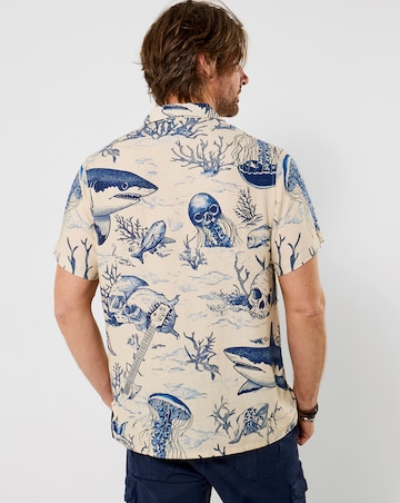 Joe Browns Shark Party Shirt - White/Blue