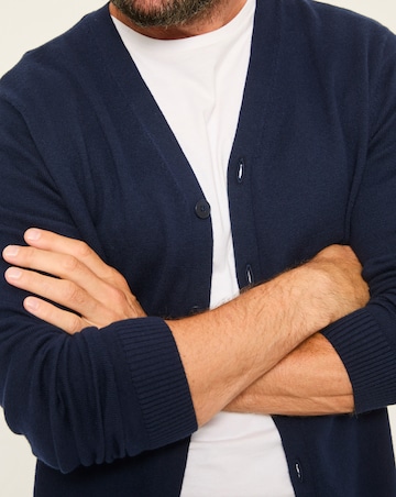 FatFace Rye Knitted Cardigan (Regular & Tall) - Navy