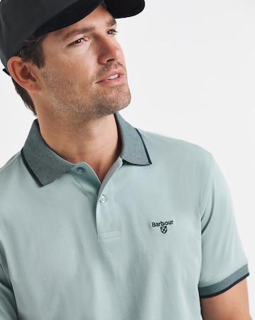 Barbour Short Sleeve Cornsay Jersey Polo Shirt - Slate