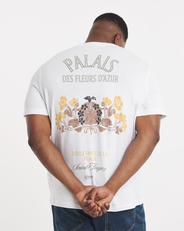 Jack & Jones Menton Back Print T-Shirt - White