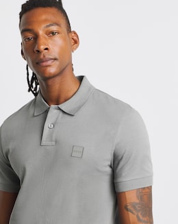 BOSS Short Sleeve Slim Fit Passenger Polo - Charcoal