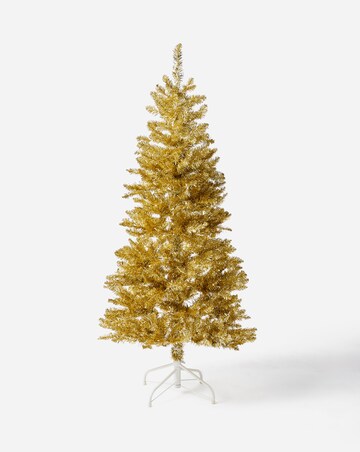 Pre Lit Tinsel Christmas Tree
