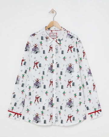 Joe Browns Merry Rockmas Christmas Shirt Long Length