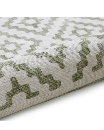Think Rugs Coral Geometric Rug