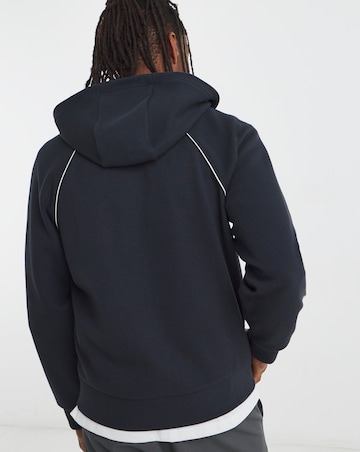 BOSS Zip Through Hoodie - Navy