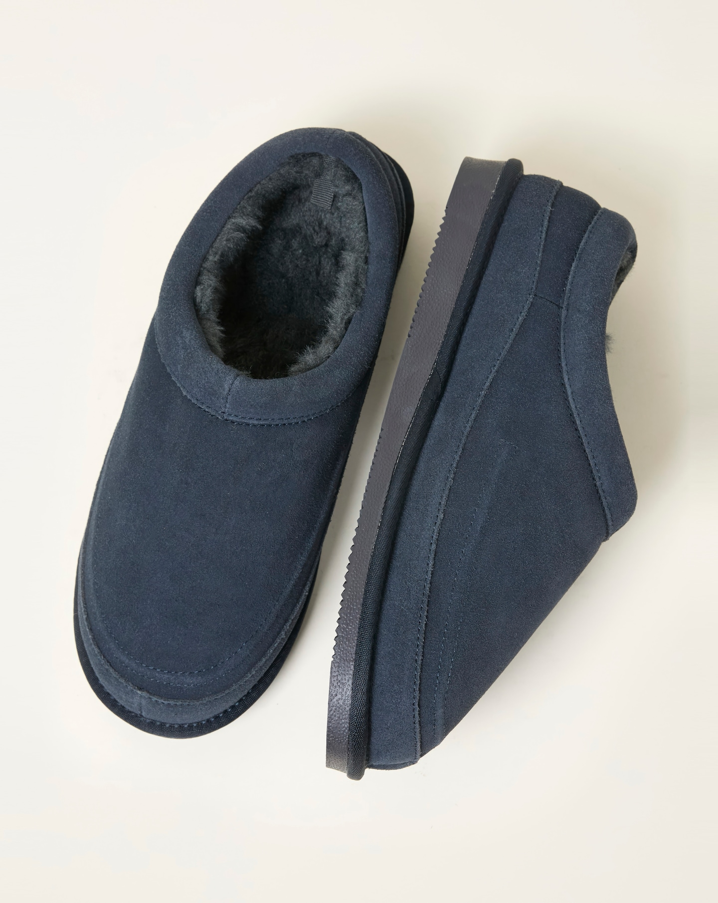 SLIPPER NAVY SUEDE-US11（29.0） O'Connell's English Slippers