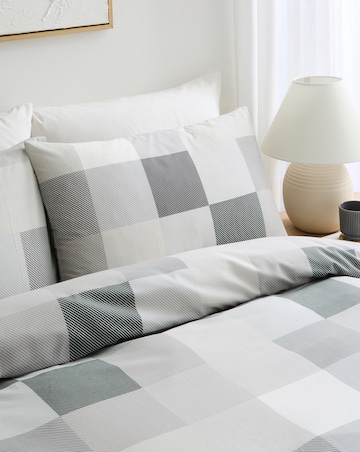 Darcy Check Cotton Blend Duvet Set