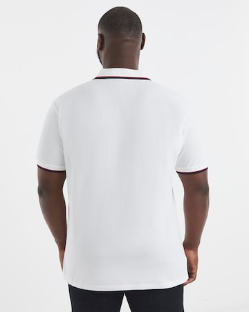 Polo Ralph Lauren Short Sleeve Tipped Polo - White